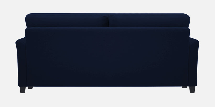 Daroo Velvet 3 Seater Sofa In Indigo Blue Colour - Febonic Living