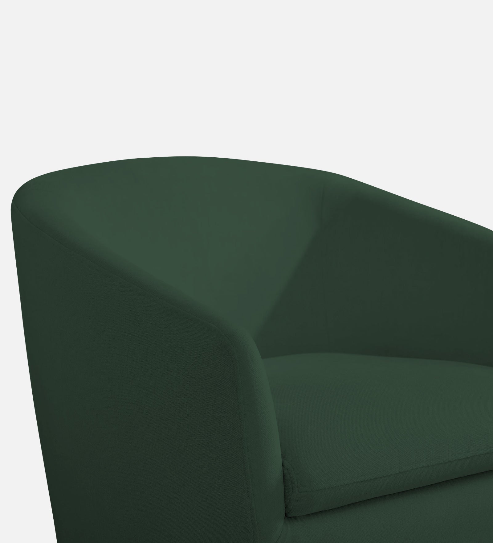 Haddie Velvet Swivel Chair in Amazon Green Colour