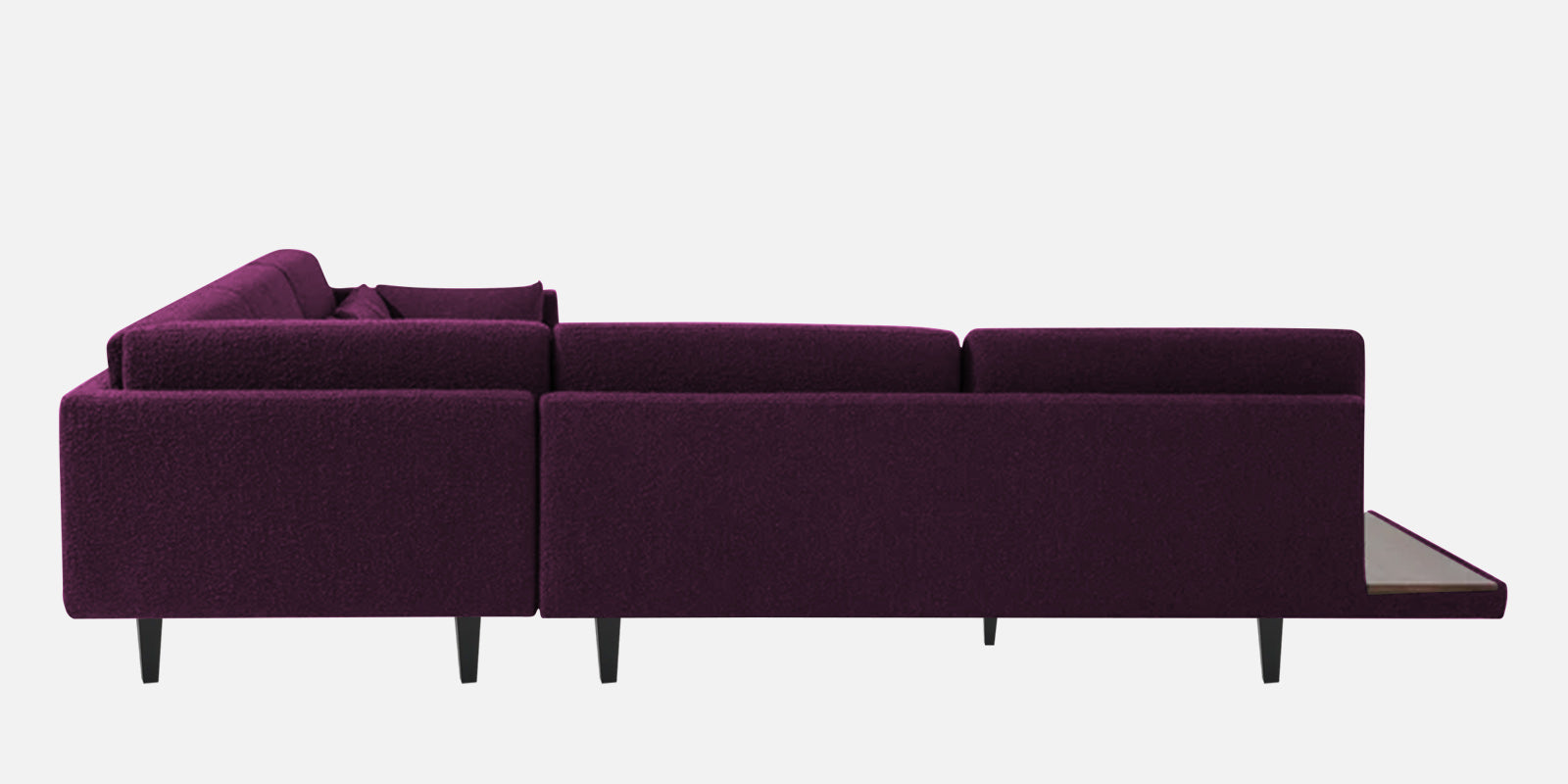 Malta Fabric 6 Seater RHS Sectional Sofa In Greek Purple Colour