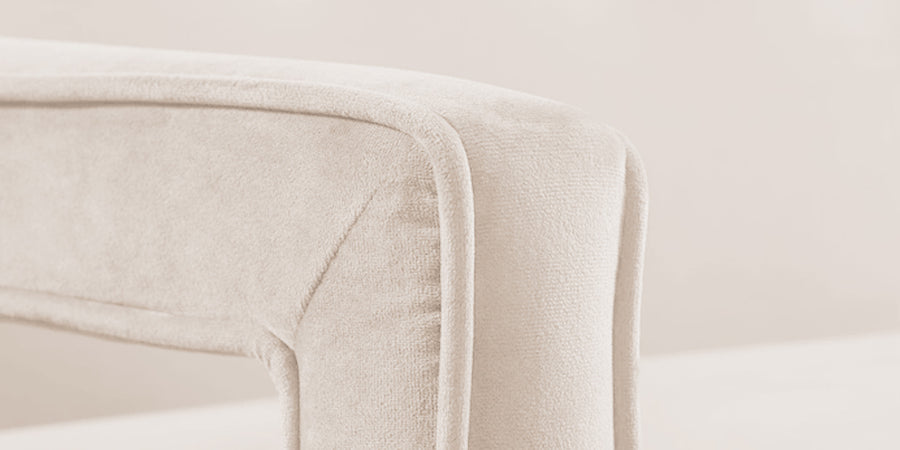 Daffy Velvet 2 Seater Sofa In Camel Beige Colour - Febonic Living