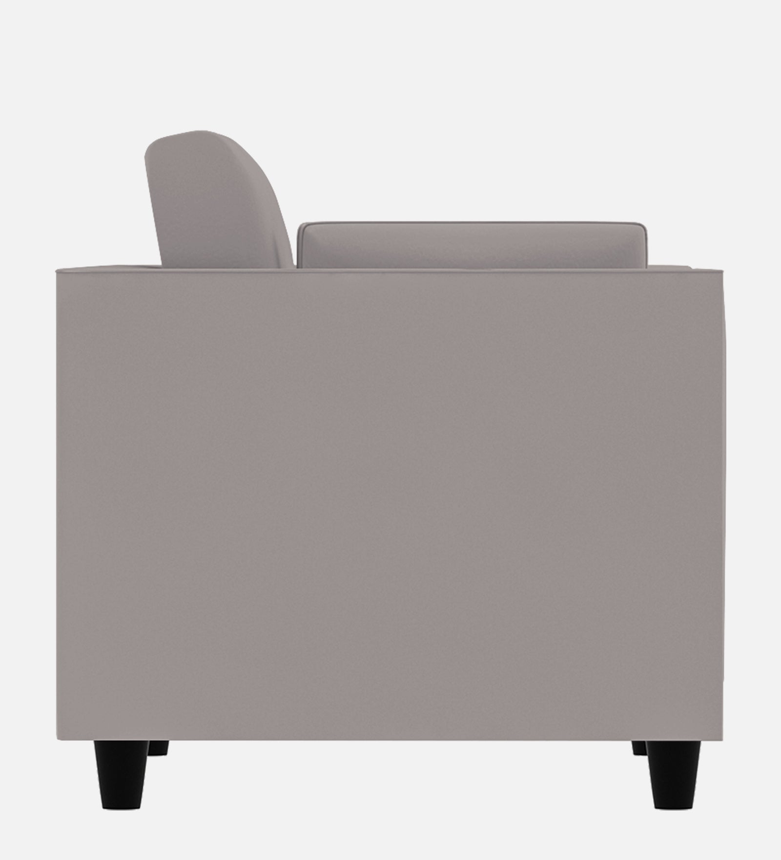 Bristo Velvet 1 Seater Sofa in Pearl Grey Colour