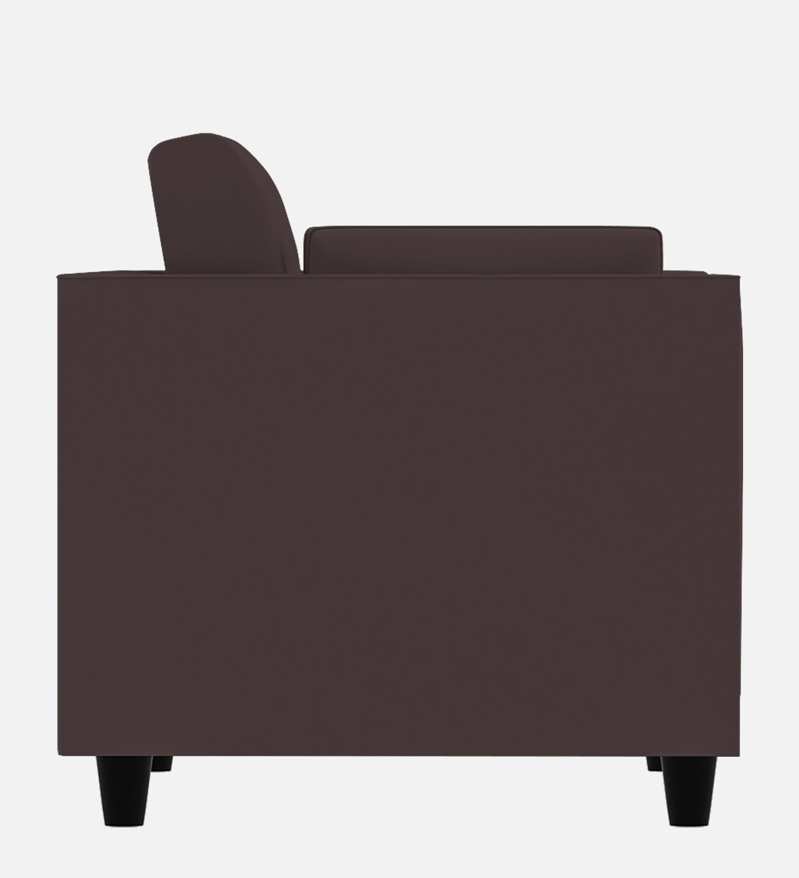 Bristo Velvet 1 Seater Sofa in Mocha Brown Colour With Storage