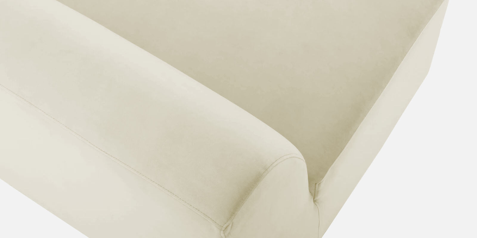 Bufa Velvet 3 Seater Sofa in Warm White Colour