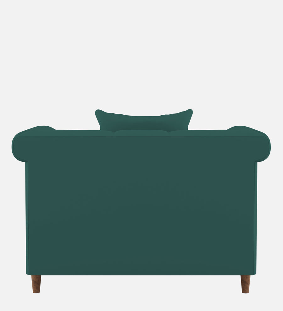 Rubi Velvet 1 Seater Sofa In Pine Green Colour - Febonic Living