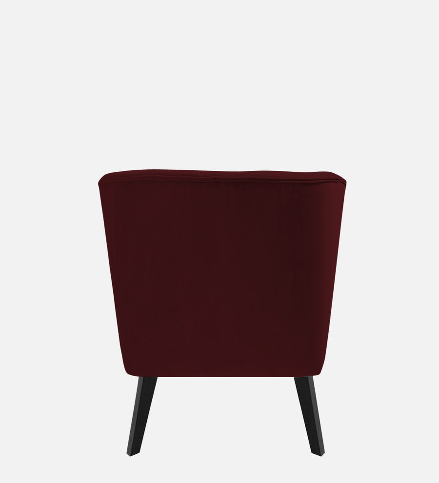 Flora Velvet Lhs Chaise Lounger In Blood Maroon Colour - Febonic Living