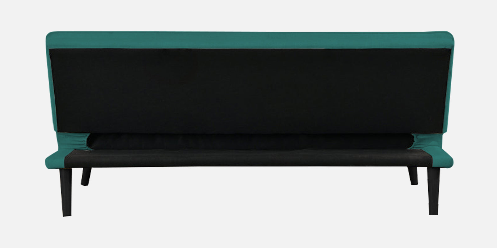 Toner Fabric Convertible Sofa Cum Bed In Sea Green Colour