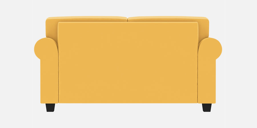 Numonk Velvet 2 Seater Sofa In Turmeric Yellow Colour - Febonic Living