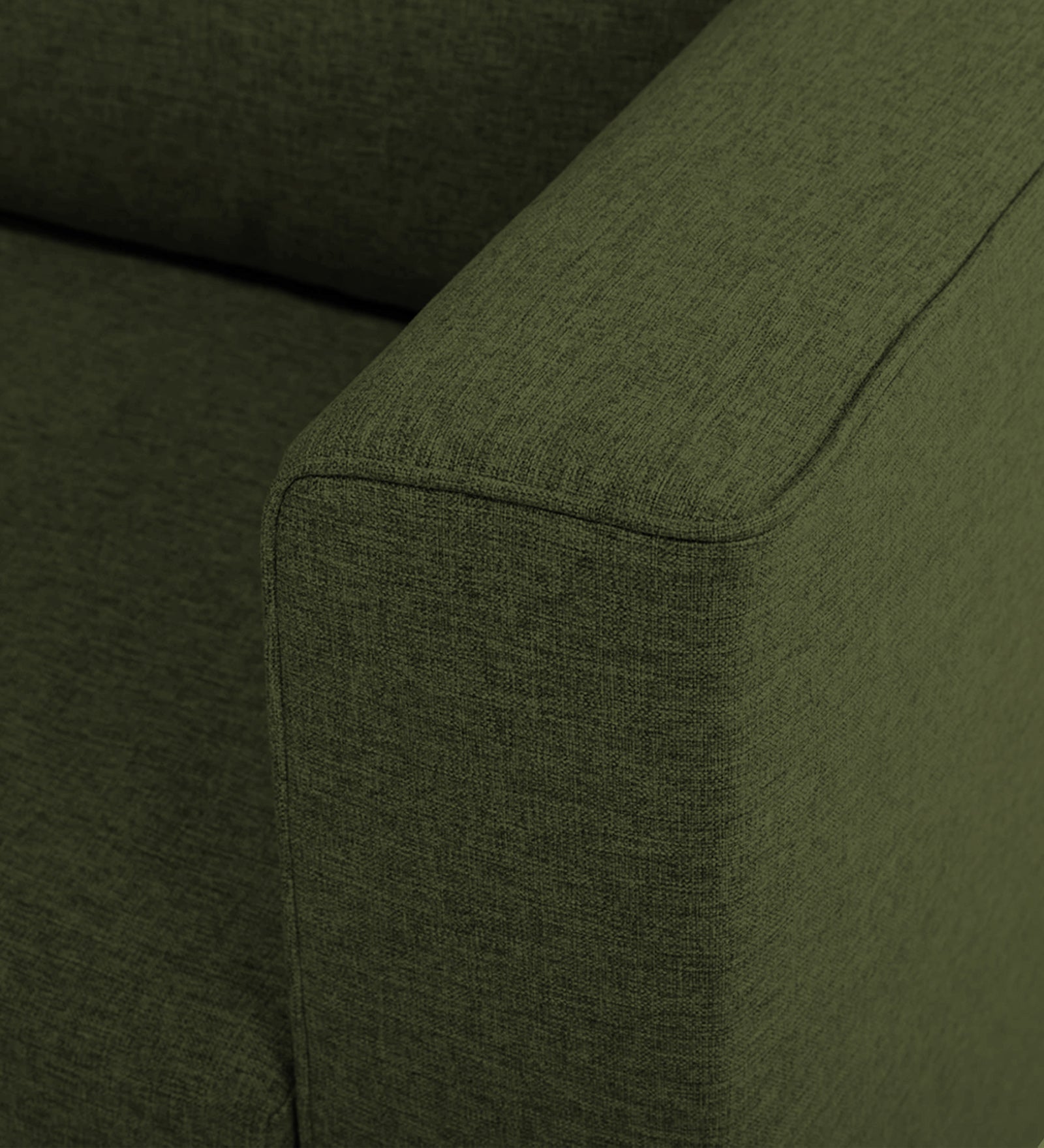 Kenia Fabric 1 Seater Convertible Sofa Cum Bed in Olive Green Colour