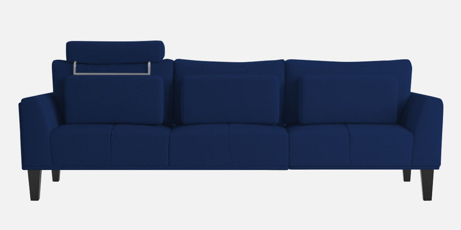 Como Fabric Rhs Sectional Sofa 3 Lounger In Royal Blue Colour - Febonic Living