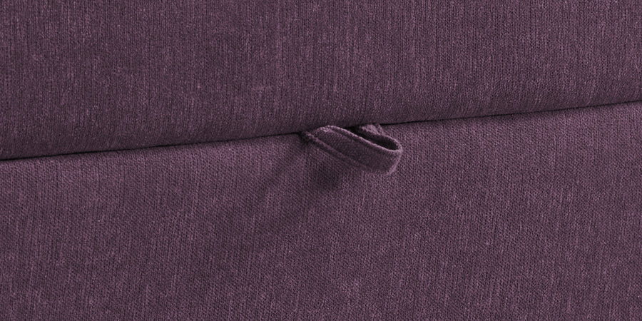Kara Fabric 3 Seater Pull Out Sofa Cum Bed In Greek Purple Colour - Febonic Living