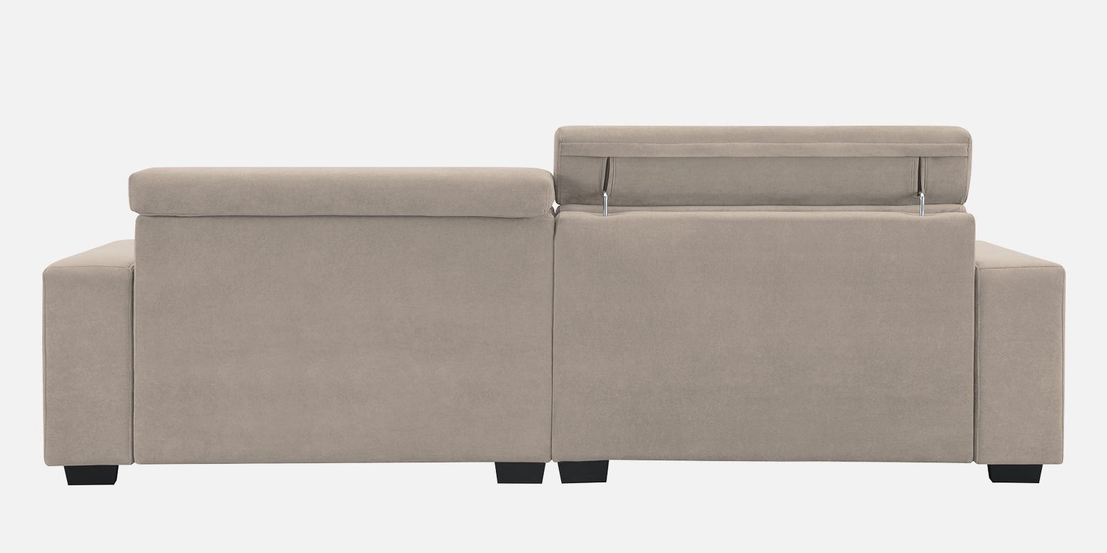 Hiro Fabric 3 Seater Sofa In Oat-Beige Colour