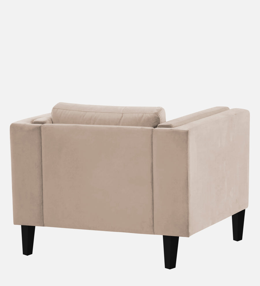 Jasper Velvet 1 Seater Sofa In Camel Beige Colour - Febonic Living