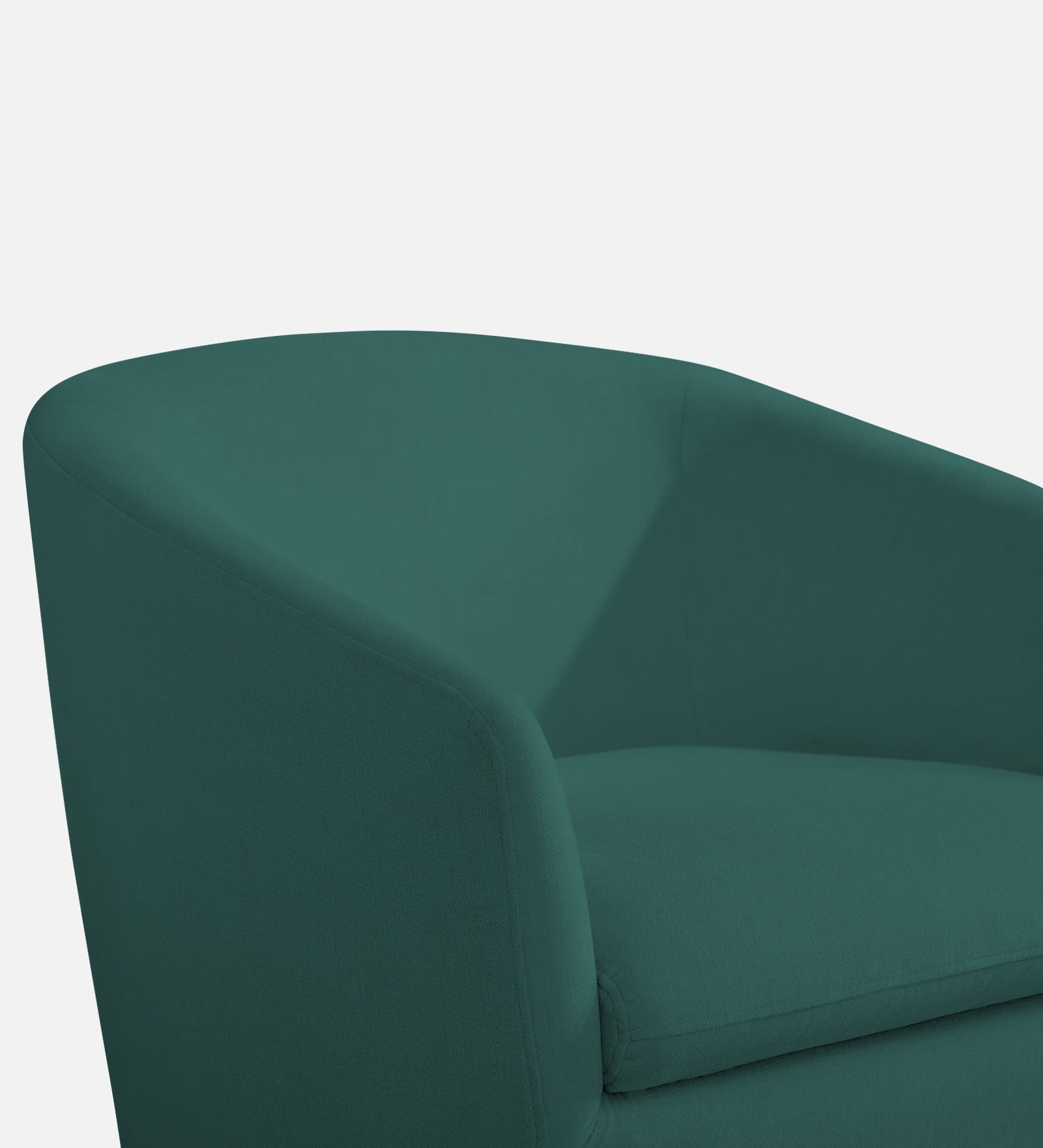 Haddie Velvet Swivel Chair in Pine Green Colour