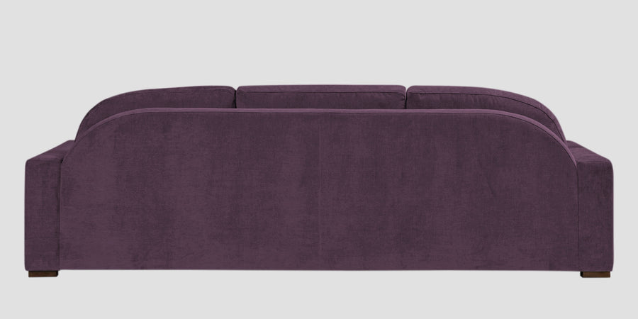Dara Fabric 3 Seater Sofa In Greek Purple Colour - Febonic Living