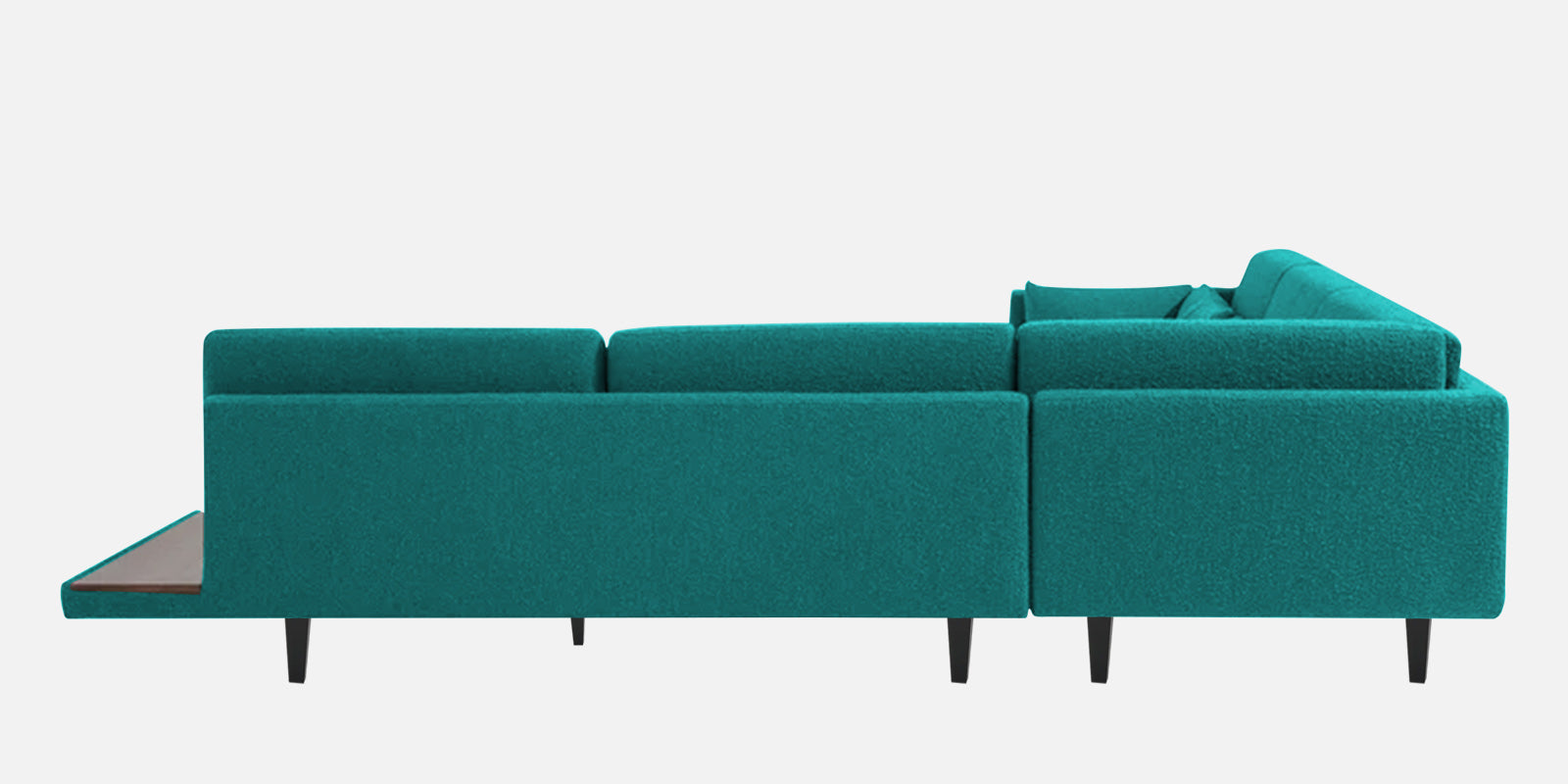 Malta Fabric 6 Seater LHS Sectional Sofa In Sea Green Colour