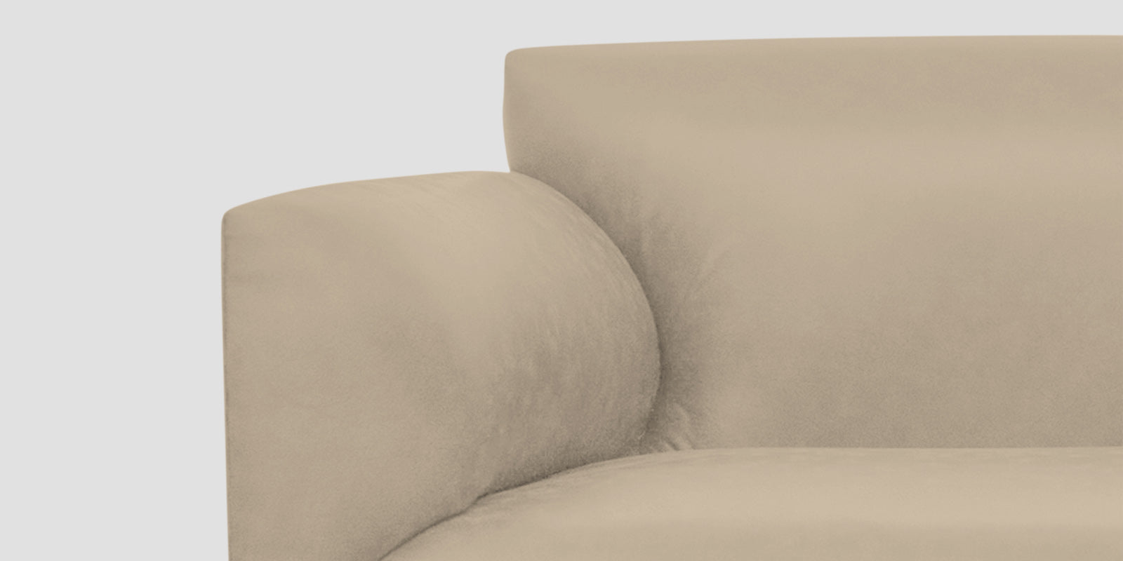Convi Leatherette 3 Seater Sofa In Marble Beige Colour - Febonic Living