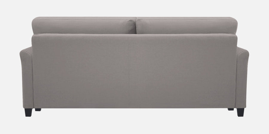 Daroo Velvet 3 Seater Sofa In Pearl Grey Colour - Febonic Living