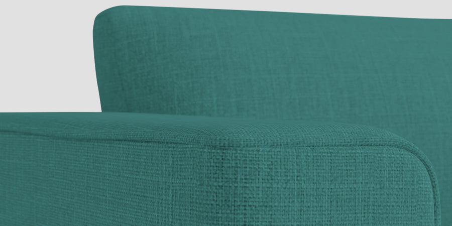 Kenia Fabric 3 Seater Foldable Sofa Cum Bed In Sea Green Colour - Febonic Living