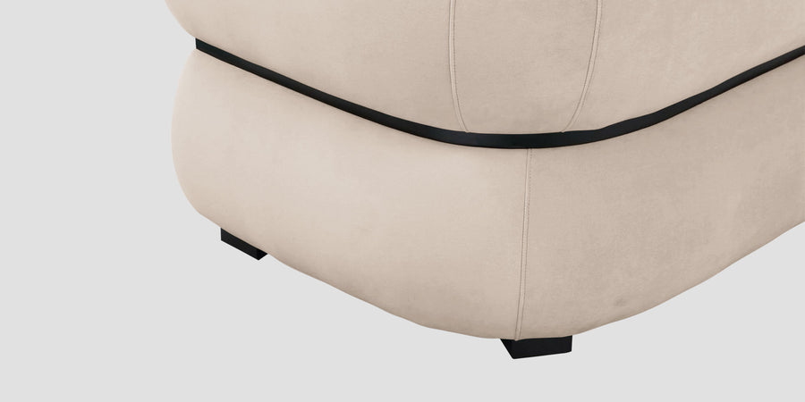 Kula Velvet 3 Seater Sofa In Camel Beige Colour - Febonic Living
