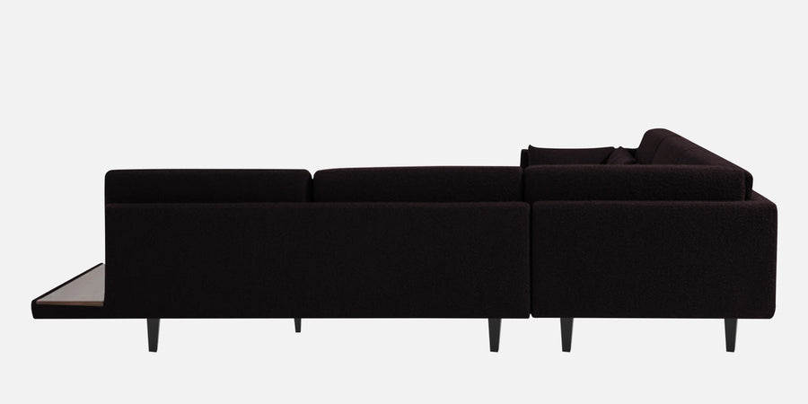 Malta Fabric 6 Seater Lhs Corner Sofa In Cara Brown Colour - Febonic Living