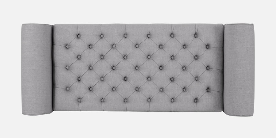 Nowia Fabric 3 Seater Recamier In Lit Grey Colour With Storage - Febonic Living