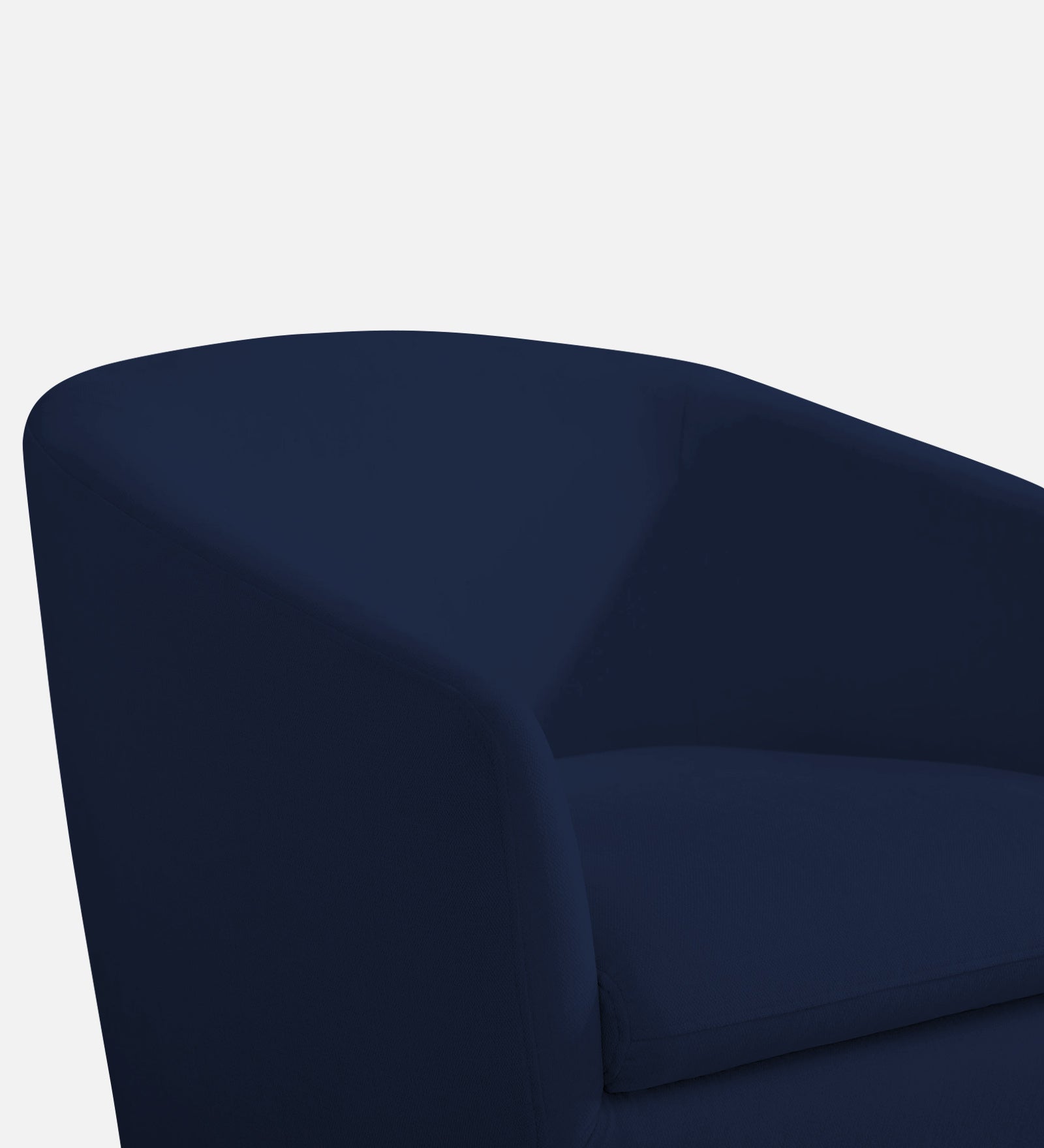 Haddie Velvet Swivel Chair in Indigo Blue Colour