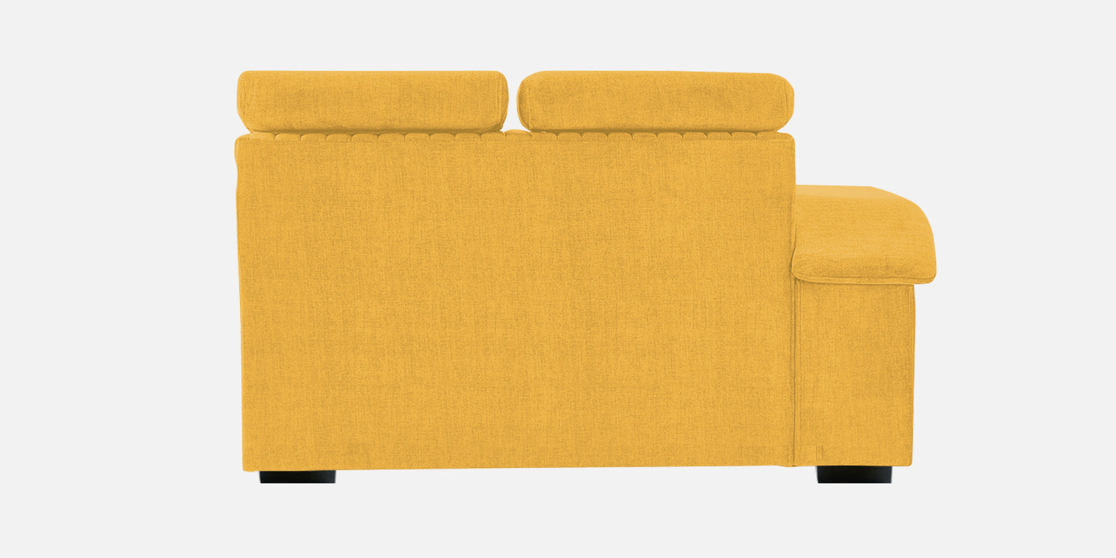 Draco Fabric 6 Seater Corner Sofa In Bold Yellow Colour - Febonic Living