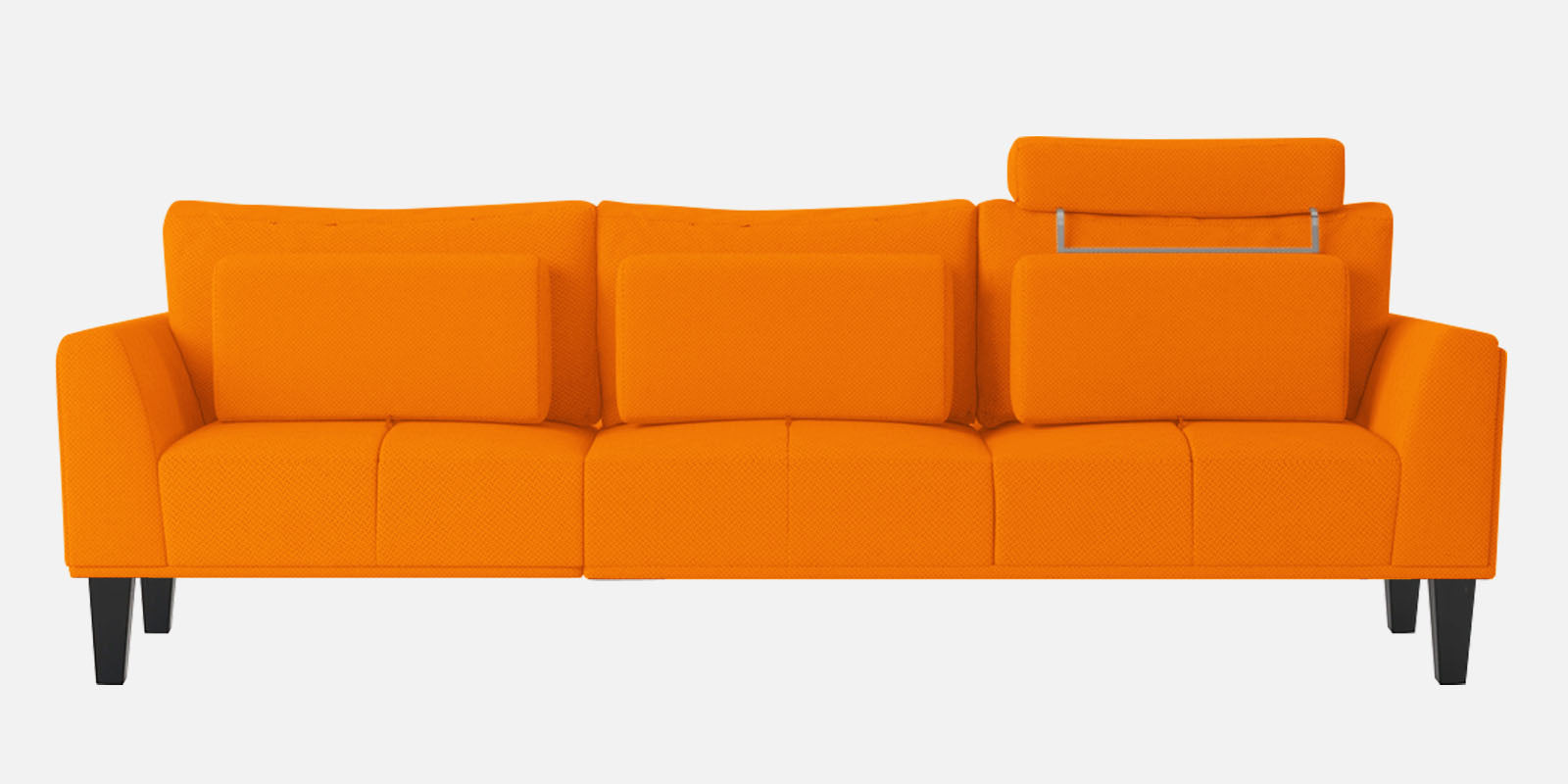 Como Fabric 3 Seater Sofa in Vivid Orange Colour