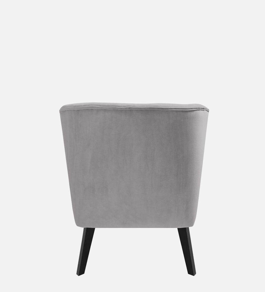 Flora Velvet Lhs Chaise Lounger In Concrete Grey Colour - Febonic Living
