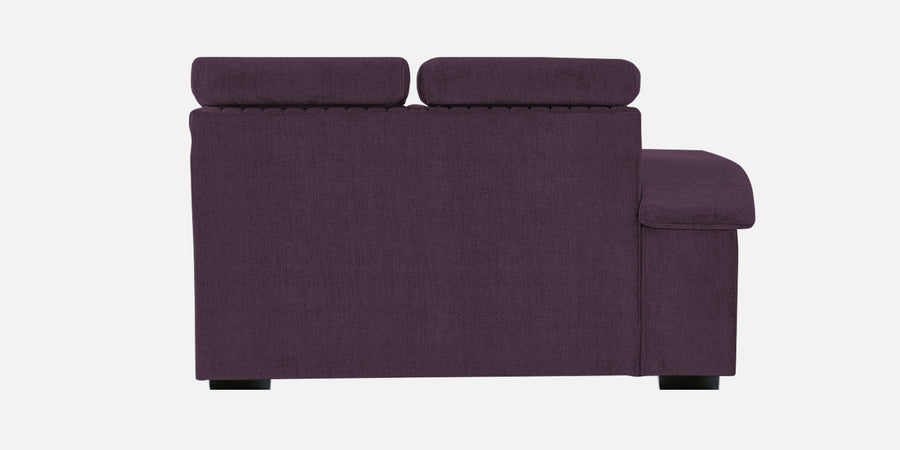 Draco Fabric 6 Seater Corner Sofa In Greek Purple Colour - Febonic Living