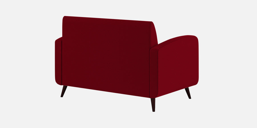 Wiki Velvet 2 Seater Sofa In Cherry Red Colour - Febonic Living