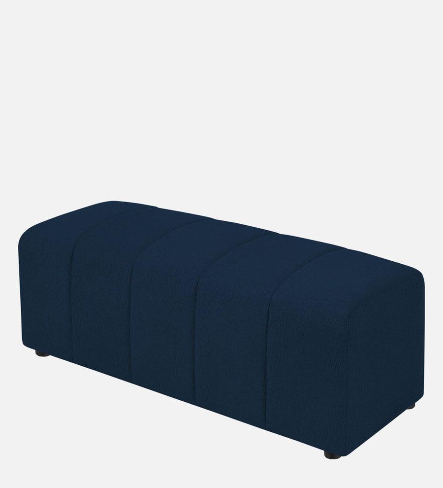 Rexi Boucle Fabric Bench In Danim Blue Colour - Febonic Living