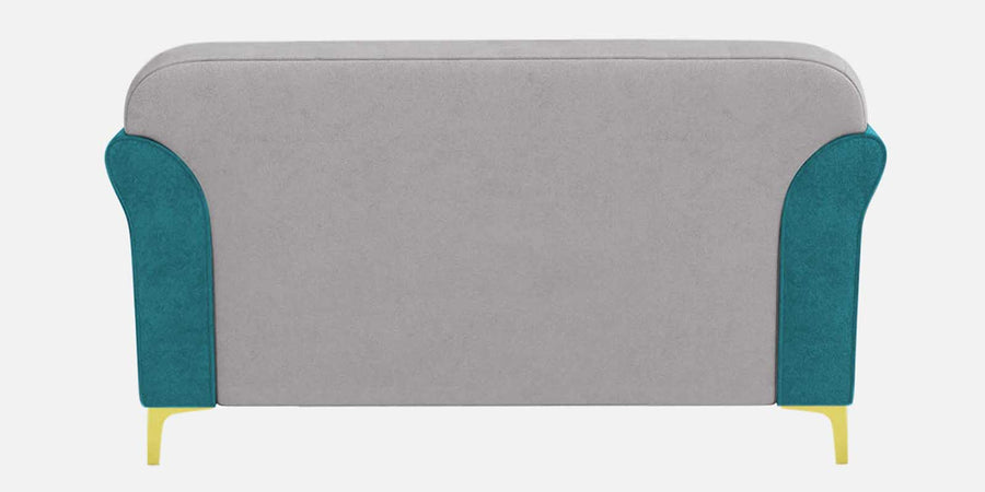 Jordan Velvet 2 Seater Sofa In Pinegreen And Concreate Grey Colour - Febonic Living