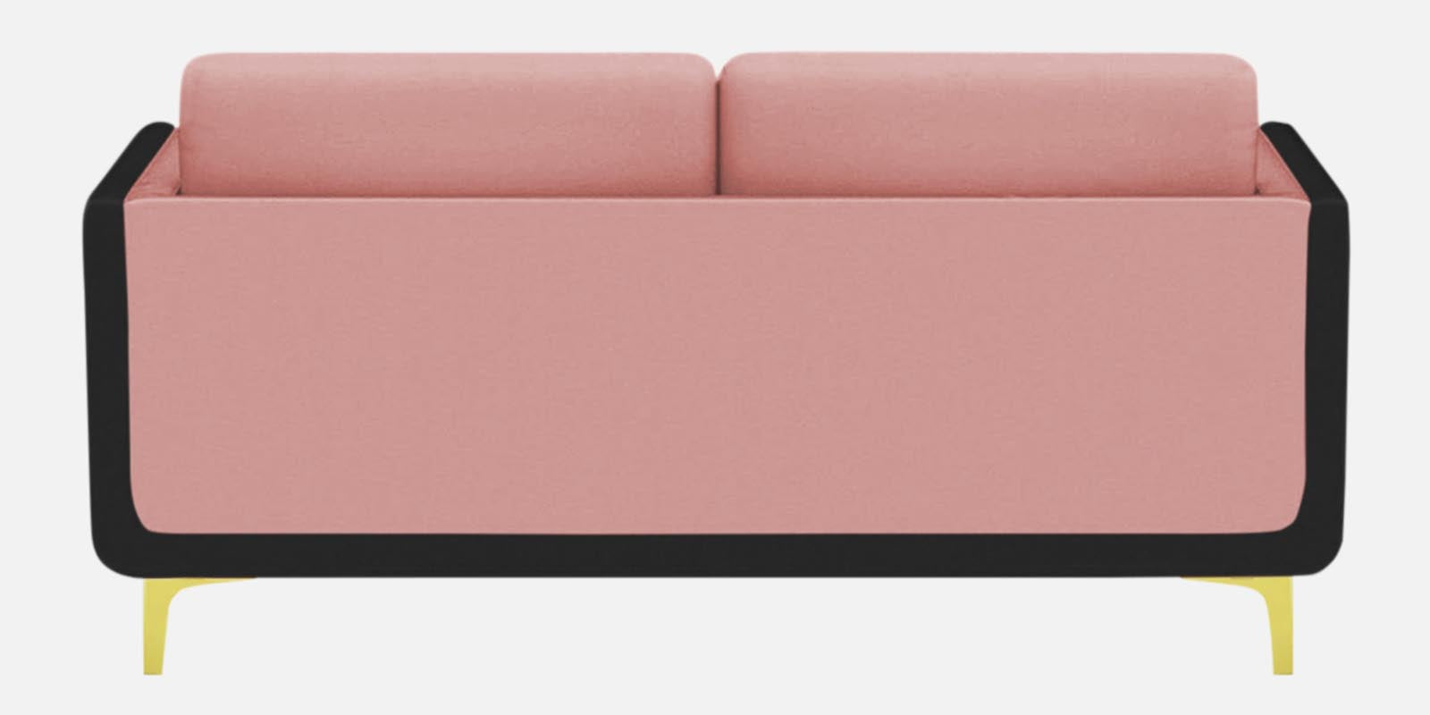 Visky Velvet 3 Seater Sofa in Millennial Pink-Hory Grey Colour