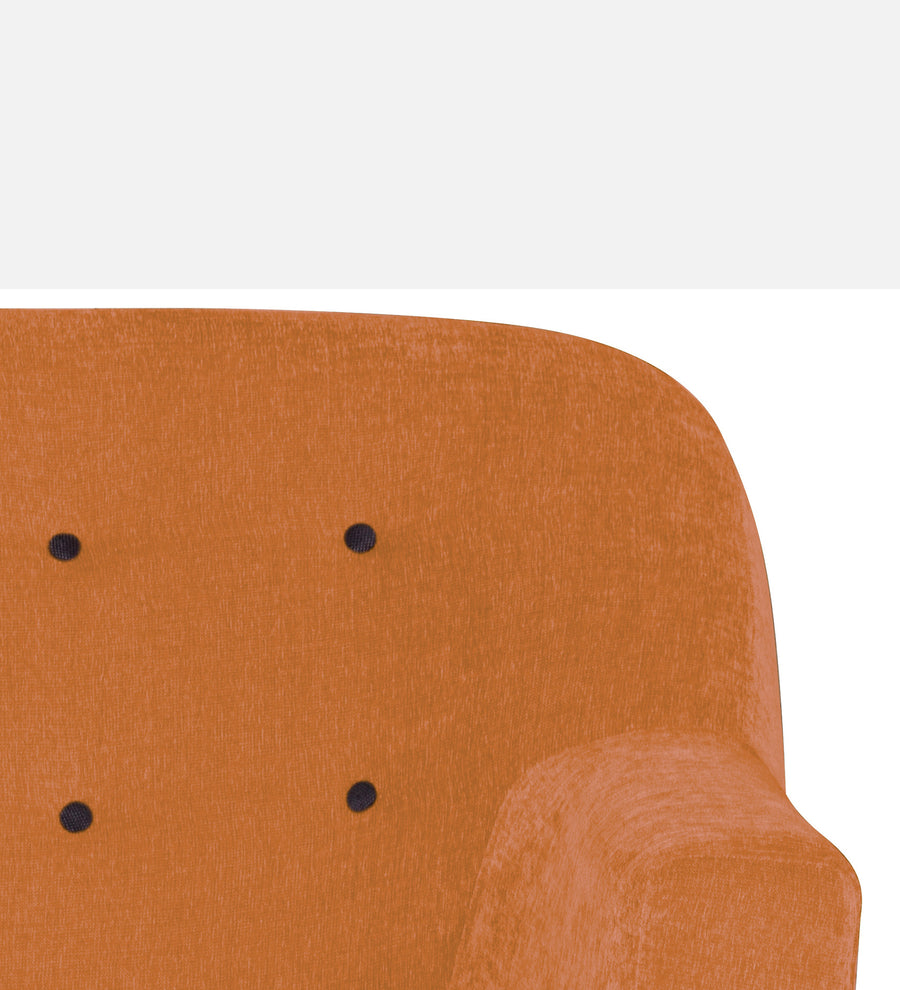 German Fabric 1 Seater Sofa In Dark Orange Colour - Febonic Living