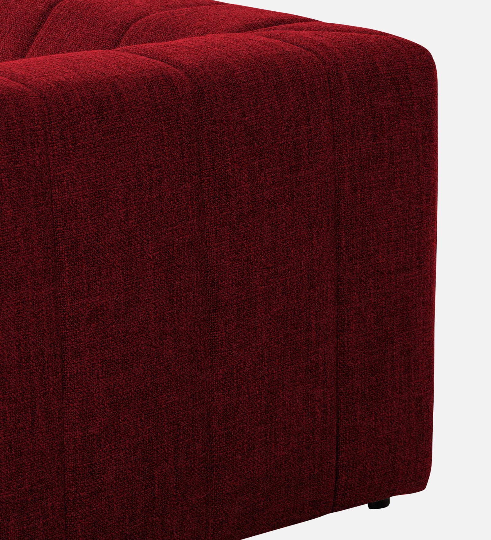 Lara Fabric 1 Seater Sofa in Blood Maroon Colour