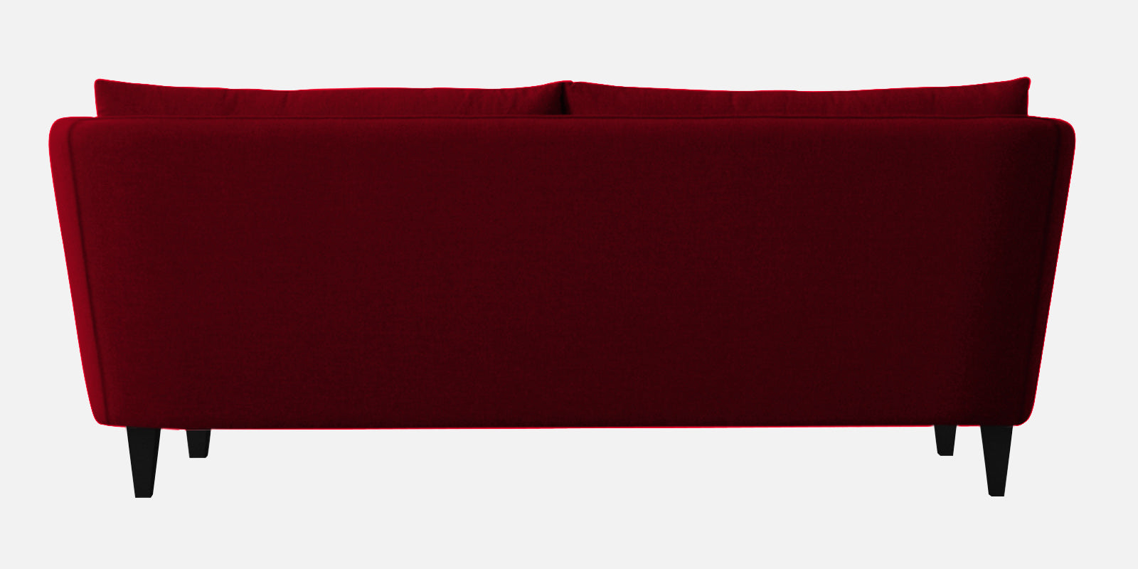 Norway Velvet 3 Seater Sofa In Cherry Red Colour