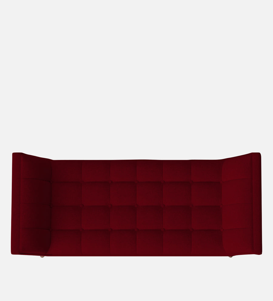 Cartes Velvet Bench In Cherry Red Colour - Febonic Living