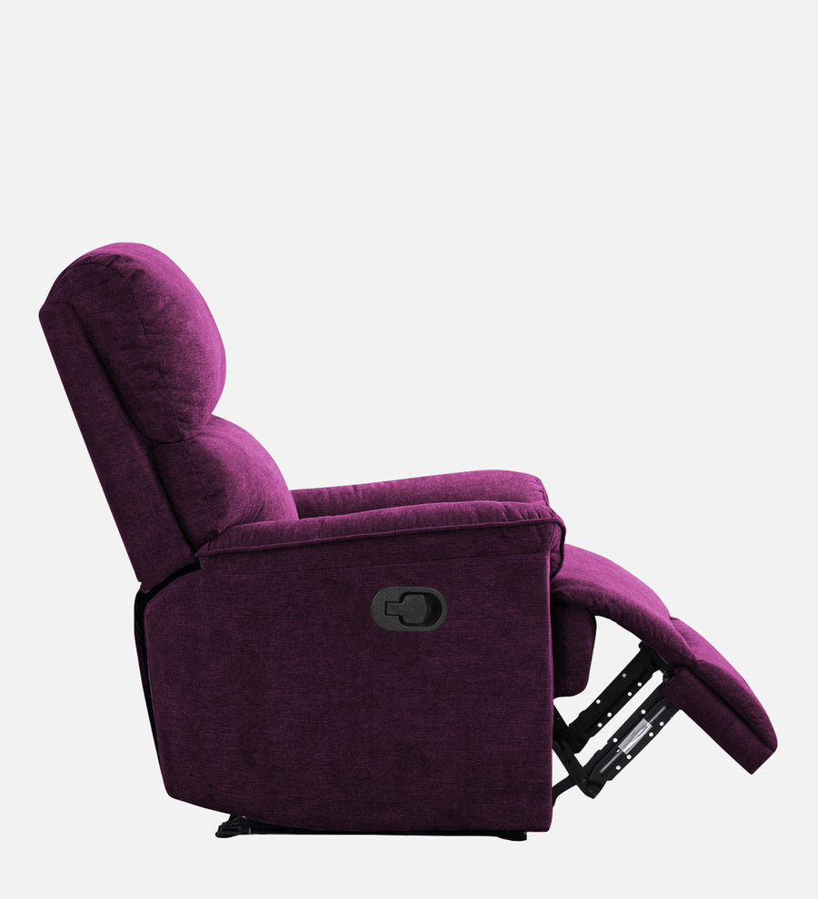 Abby Fabric 1 Seater Motorized Recliner In Greek Purple Colour - Febonic Living