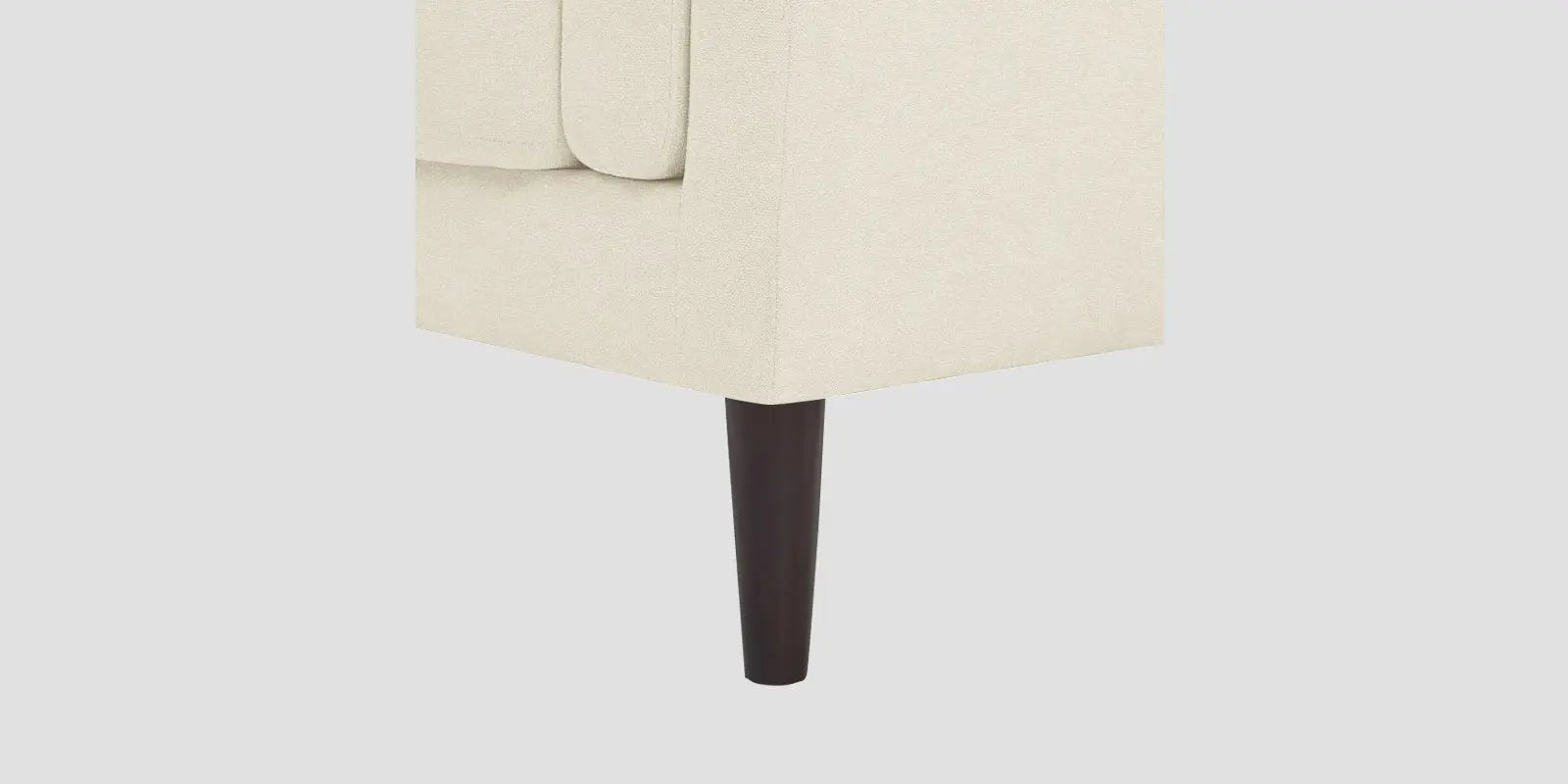 Creata Fabric RHS Sectional Sofa (2+Lounger) In Ivory Cream Colour Febonic Living