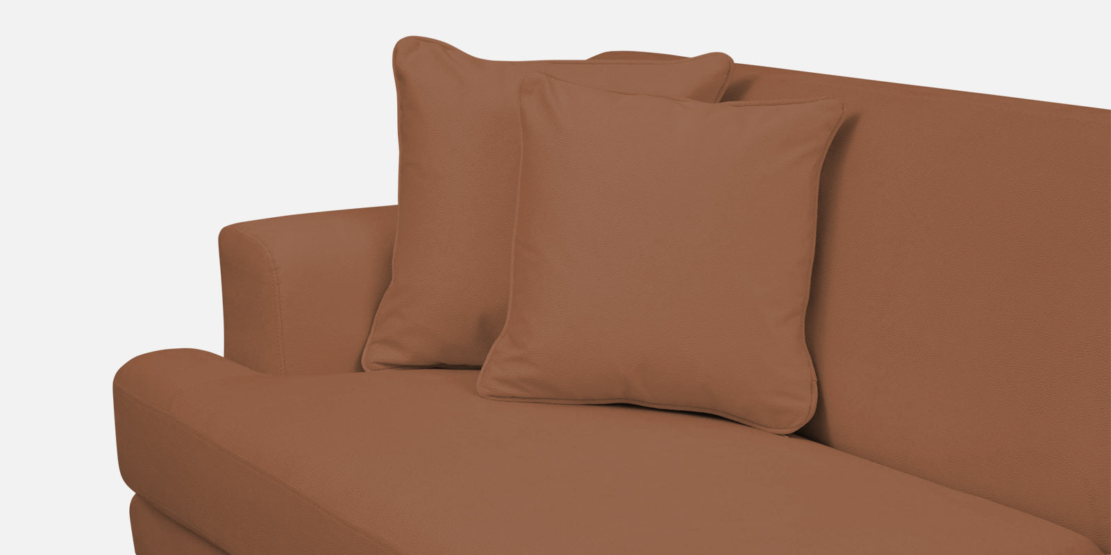 Woody Fabric 3 Seater Sofa in Caramel Beige Colour