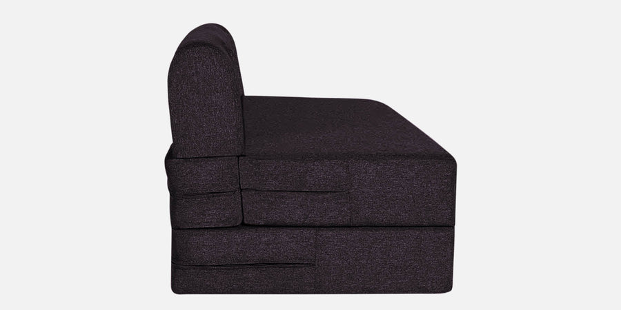 Fleepy Fabric 2 Seater Foldable Sofa Cum Bed In Cara Brown Colour - Febonic Living