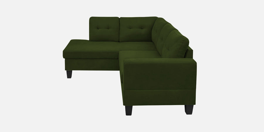 Thomas Fabric Rhs Sectional Sofa 2 Lounger In Olive Green Colour - Febonic Living