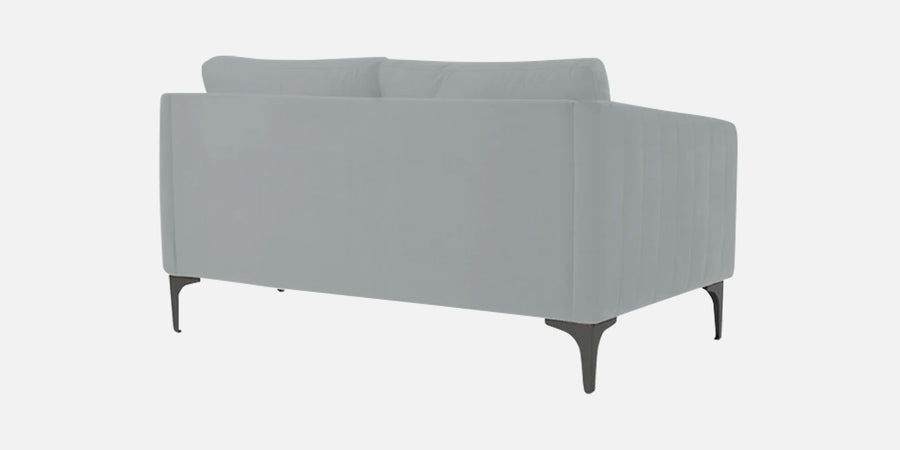 Haru Velvet 2 Seater Sofa In Pearl Grey Colour - Febonic Living