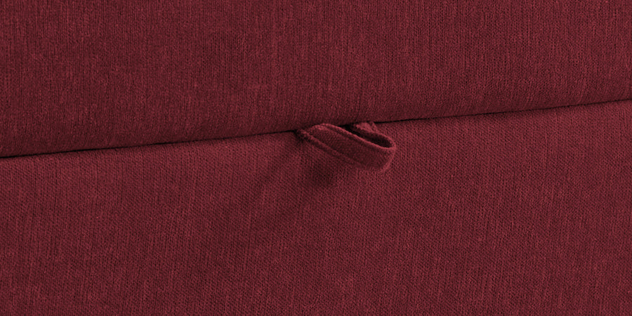 Kara Fabric 3 Seater Pull Out Sofa Cum Bed In Blood Maroon Colour - Febonic Living