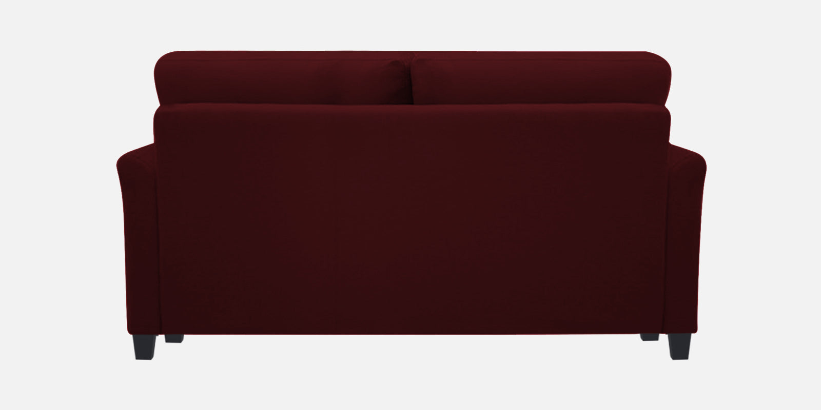 Daroo Velvet 2 Seater Sofa In Dark Maroon Colour