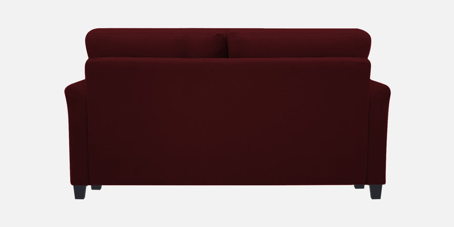 Daroo Velvet 2 Seater Sofa In Dark Maroon Colour - Febonic Living