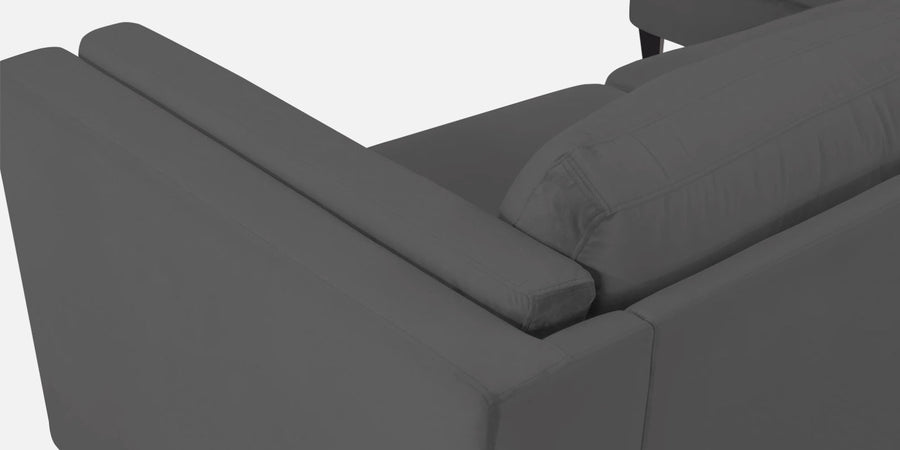 Jasper Velvet Rhs Sectional Sofa 3 Lounger In Davy Grey Colour - Febonic Living