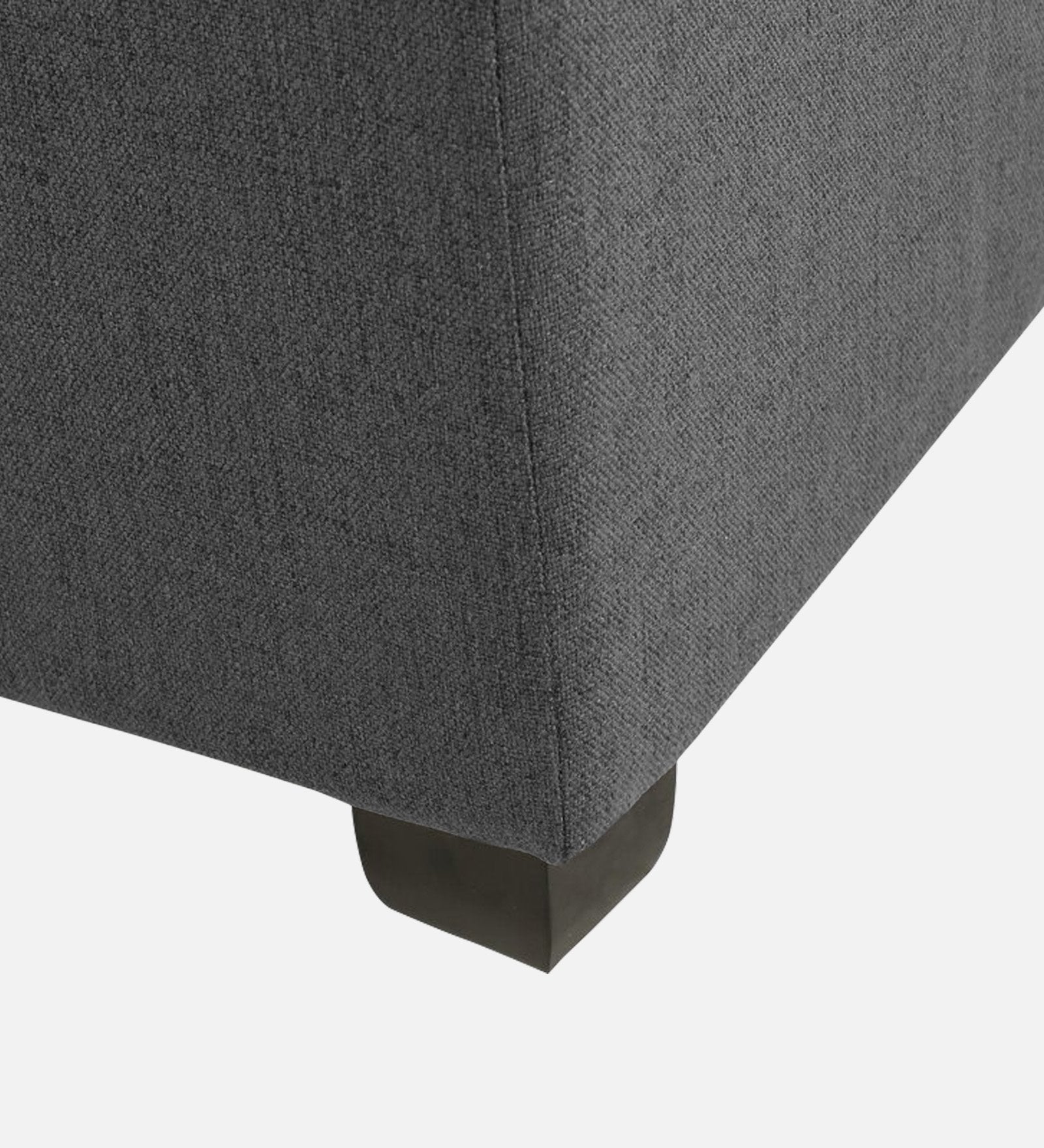 Mubila Fabric Ottoman In Charcoal Grey Colour With Storage