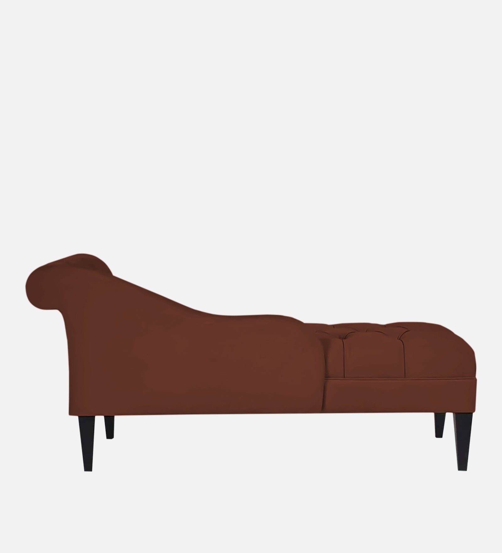 Adria Fabric LHS Chaise Lounger in Coffee Brown Colour